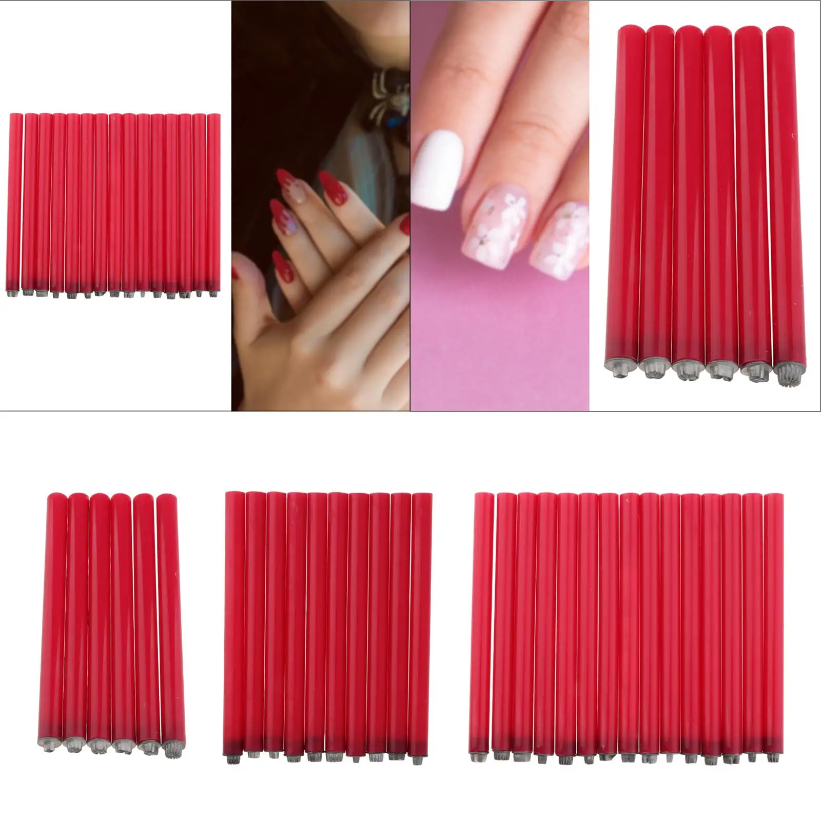 مسمار الفن ختم القلم مجموعة مسمار الفن الختام كيت مسمار الفن زهرة ختم الأقلام #1