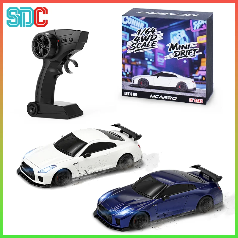 1:64 스케일 고속 4륜구동 RC카 미니 드리프트 자동차 자이로스코프 탑재 2.4G 무선 조종 레이싱 모델 장난감 (오락용)