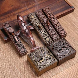 Vintage Stick Incense Buner Alloy Sleeping Incense Box Home Indoor Living Room Bedroom Tea Room Decoration Aromatherapy Tool