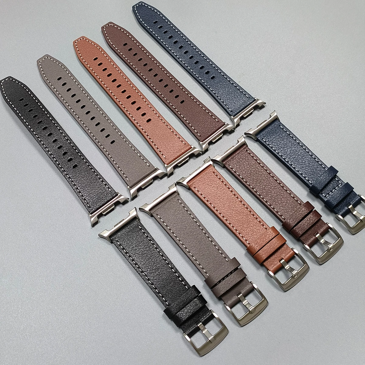 Lederarmband ohne Lücken für Samsung Galaxy Watch 8 44 mm 40 mm Armband für Galaxy Watch Classic 8 46 mm Armband Vintage-Armband