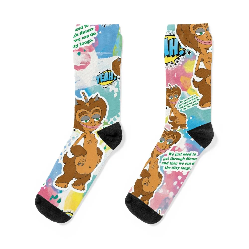 

Big Mouth, quote Maurice the hormone monster Socks new in's anime set Novelties Socks For Women Men's