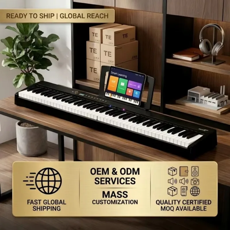 88 Key Digital Piano With Weighted Keys Professional Touch Sensitive Sound For Home Practice Piano