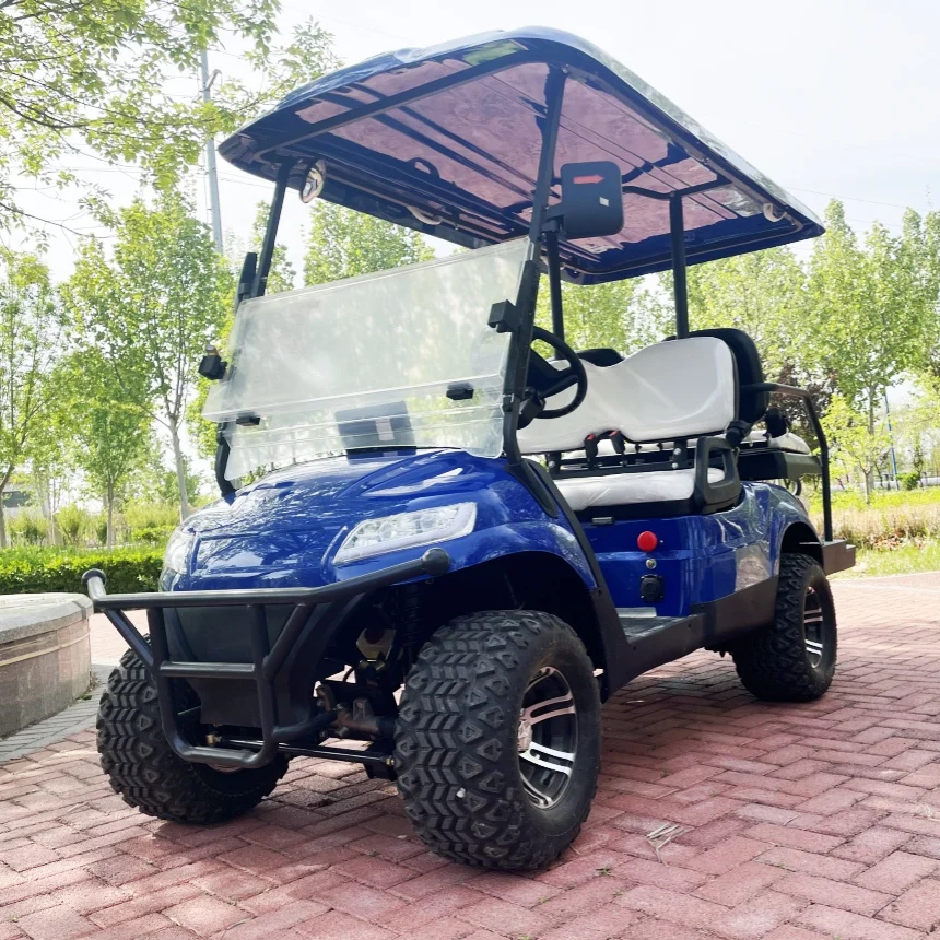 

China New 2+2 Seater Electric Bike Free Custom Color Electric Golf Cart With 60V 72V Lithium Battery And MacPherson Suspension