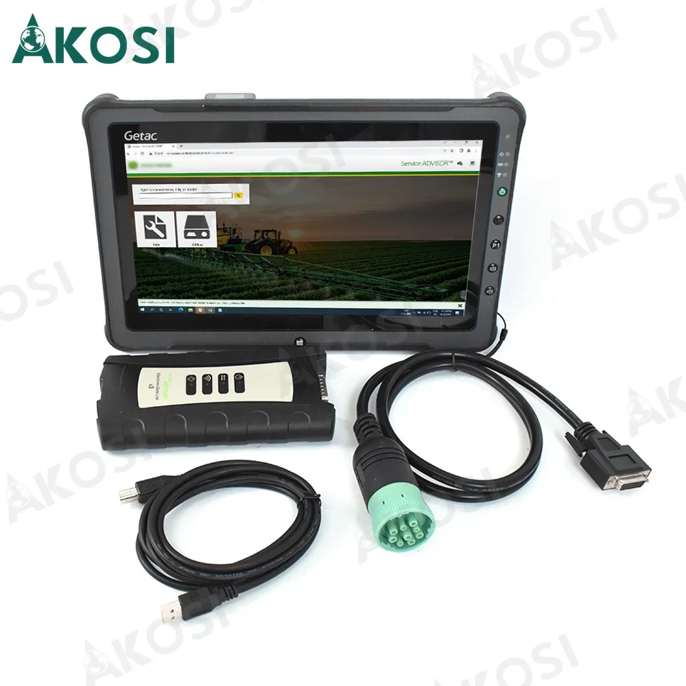 Electronic Data Link V3 Service EDL V3 Advisor V5.3 AG CF SSD agricultural construction equipment diagnostic tool + F110 tablet