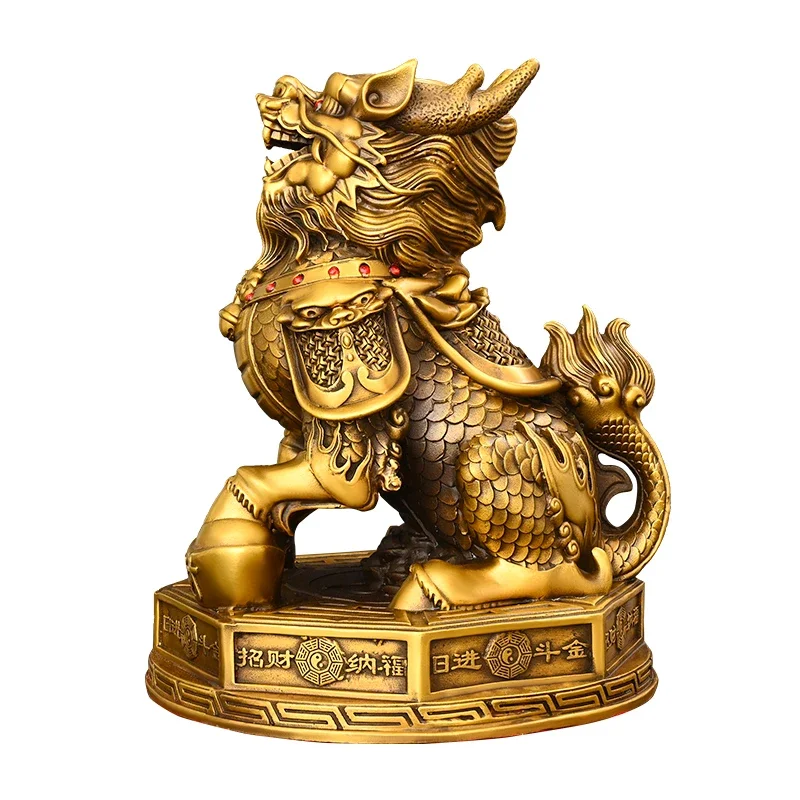 

Copper unicorn ornament, a pair of home living room office large ornament gifts