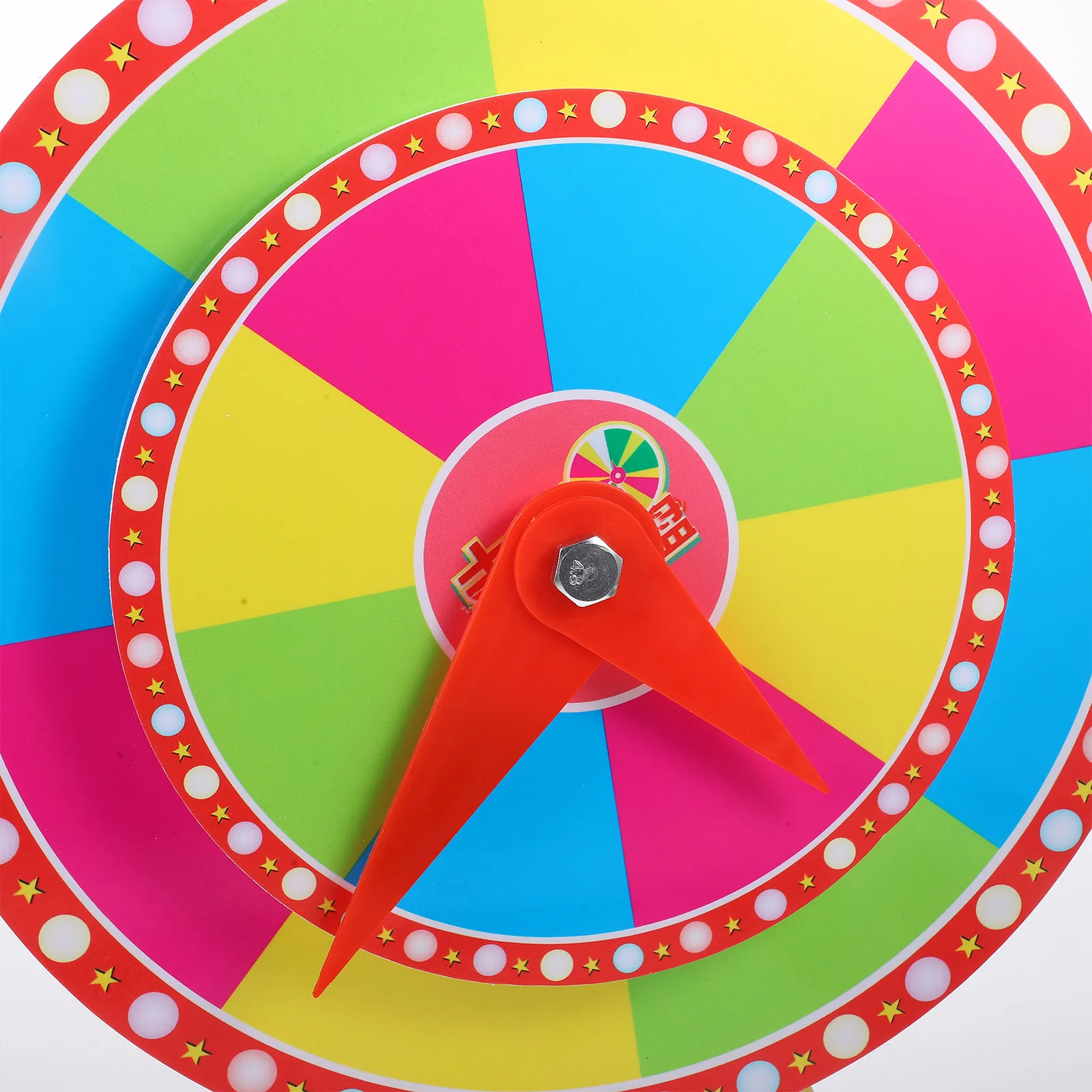 Double layer Lottery Carousel Turntable Desktop Vertical DIY Prize Wheel Fortune Board Game Props Rotating Raffle Plastic