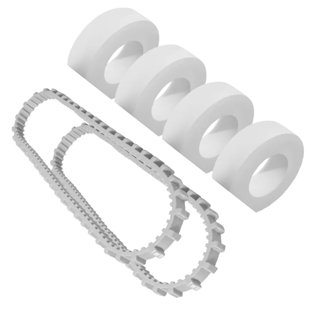 

Комплект черно-белых пластиковых ременных колес (импеллеров) 9995266 R1, 9985006 R2, 6101611 R4, 3884997 R6 для роботов-пылесосов Dolphin