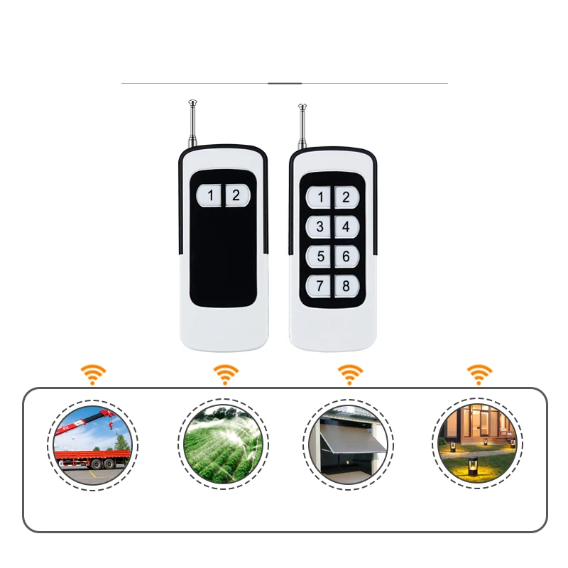 500M High Power Drop-proof Industrial Wireless Remote Control 2/4/6/8 Button EV1527 Chip ASK RF 433MHz