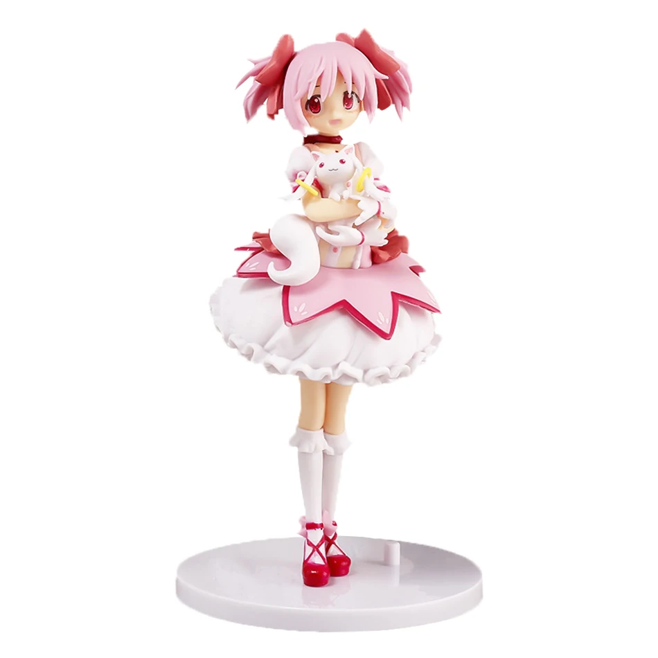17.5cm Anime Puella Magi Madoka Magica Kaname Madoka Cartoon Figure PVC Model Desktop Ornaments Children's Toys Holiday Gifts