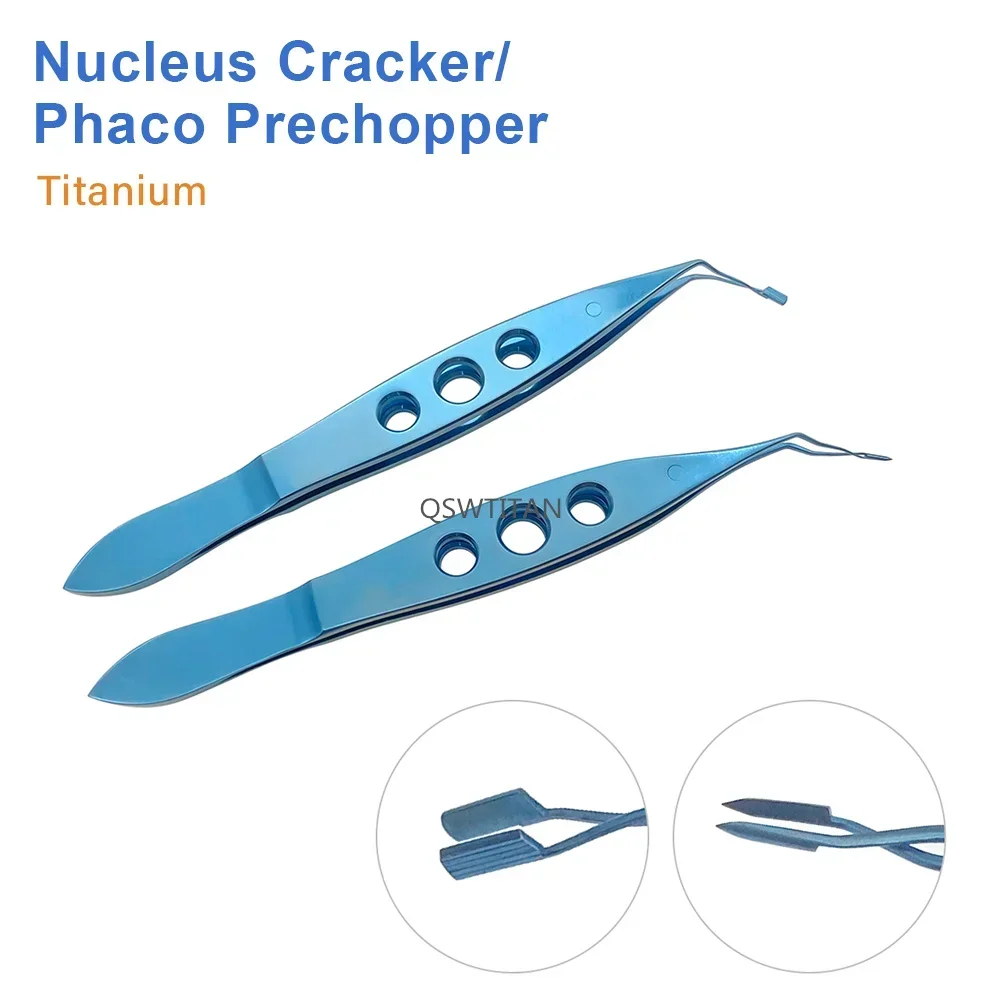 Ophthalmic Nucleus Cracker Forceps Sharp Head Forceps 1pcs Titanium Eye Surgical Tool Ophthalmic Instrument