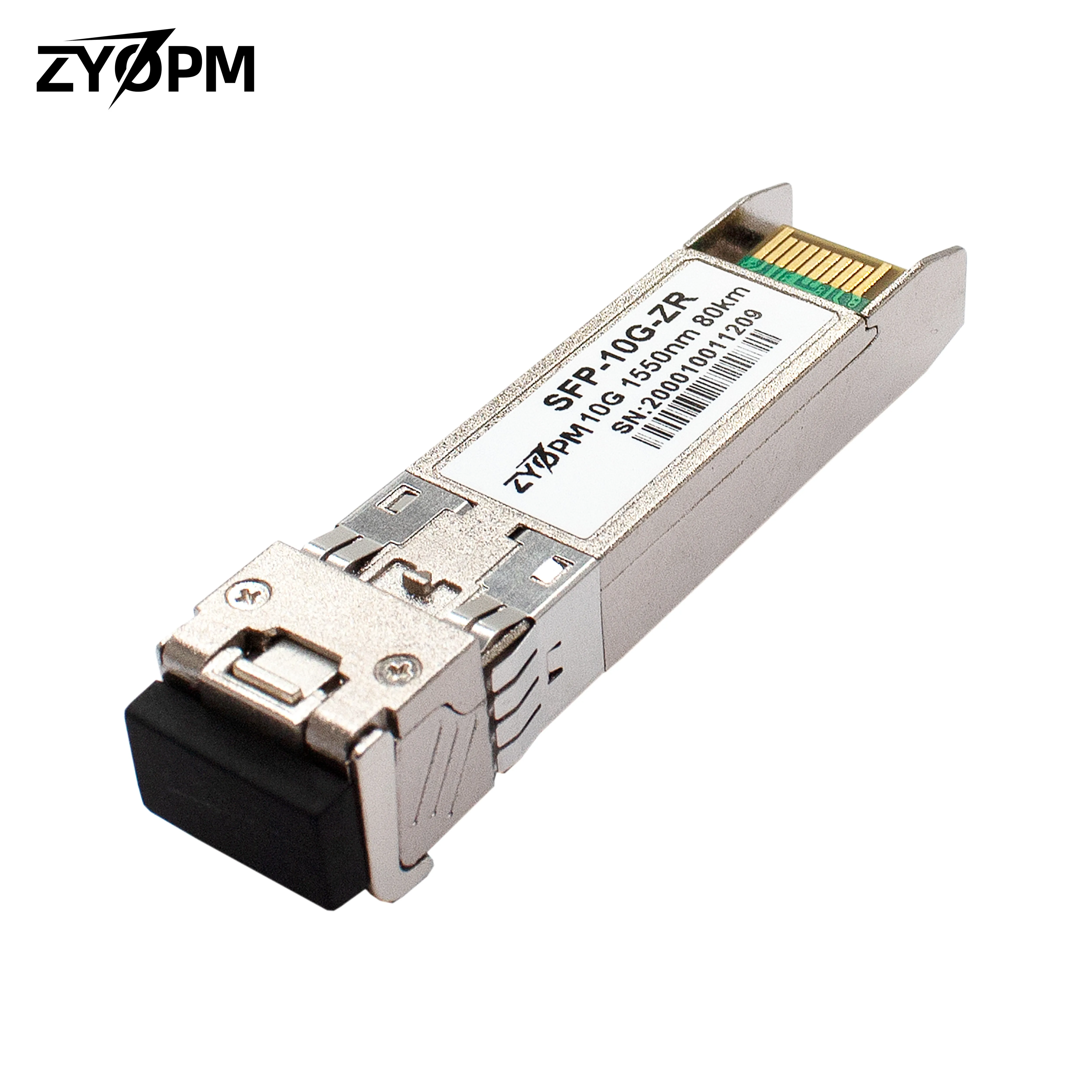 

10G SFP+ Module, 10GBASE-ZR LC Single-Mode Fiber MMF 1550nm, 80km, for Cisco SFP-10G-ZR, Ubiquiti, Netgear, Mikrotik, D-Link,