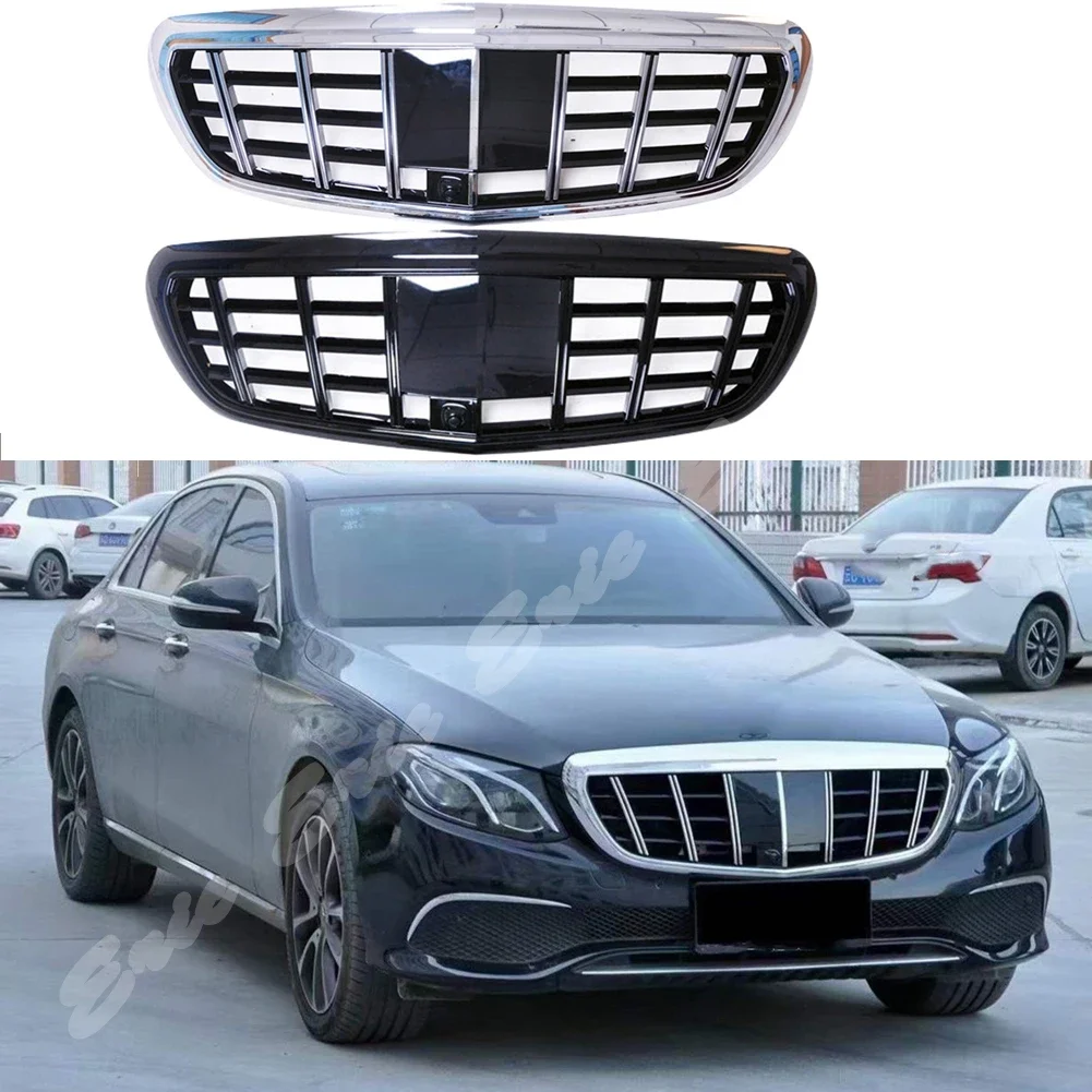 Car Front Racing Bumper Grille Upper Facelift For Mercedes Benz E-Class W213 2016 2017 2018 2019