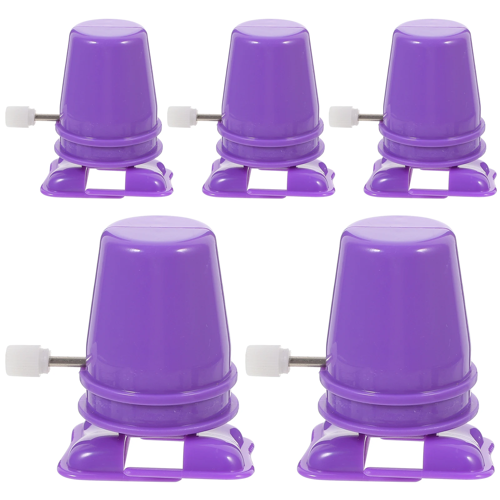 

5pcs Walking Movement Accessories Plastic Windup Toy Mechanisms Diy Clockwork Robot Parts Kids Handcraft Purple Mini Rewinding