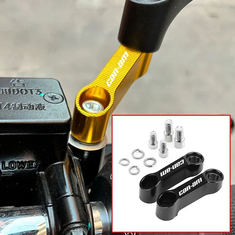 For Can Am Outlander 1000 Ryker 900 Renegade 800 Canam Maverick X3 Spyder Motorcycle Rearview Mirrors Extension Riser Extend