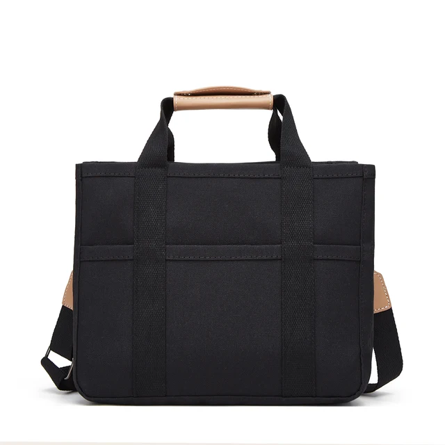 Women's Casual Canvas Handbag Multi-pocket Large Capacity Tote Bag Adjustable Shoulder Strap Casual Shoulder Shopper Bag Female 4 Women's Casual Canvas Handbag Multi-pocket Large Capacity Tote Bag Adjustable Shoulder Strap Casual Shoulder Shopper – view 4