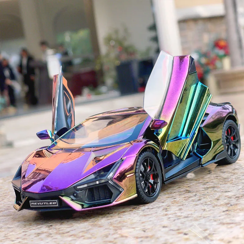 

1:24 Lamborghini lightning sian alloy car model big cow sports car model boy boy gift collection ornament
