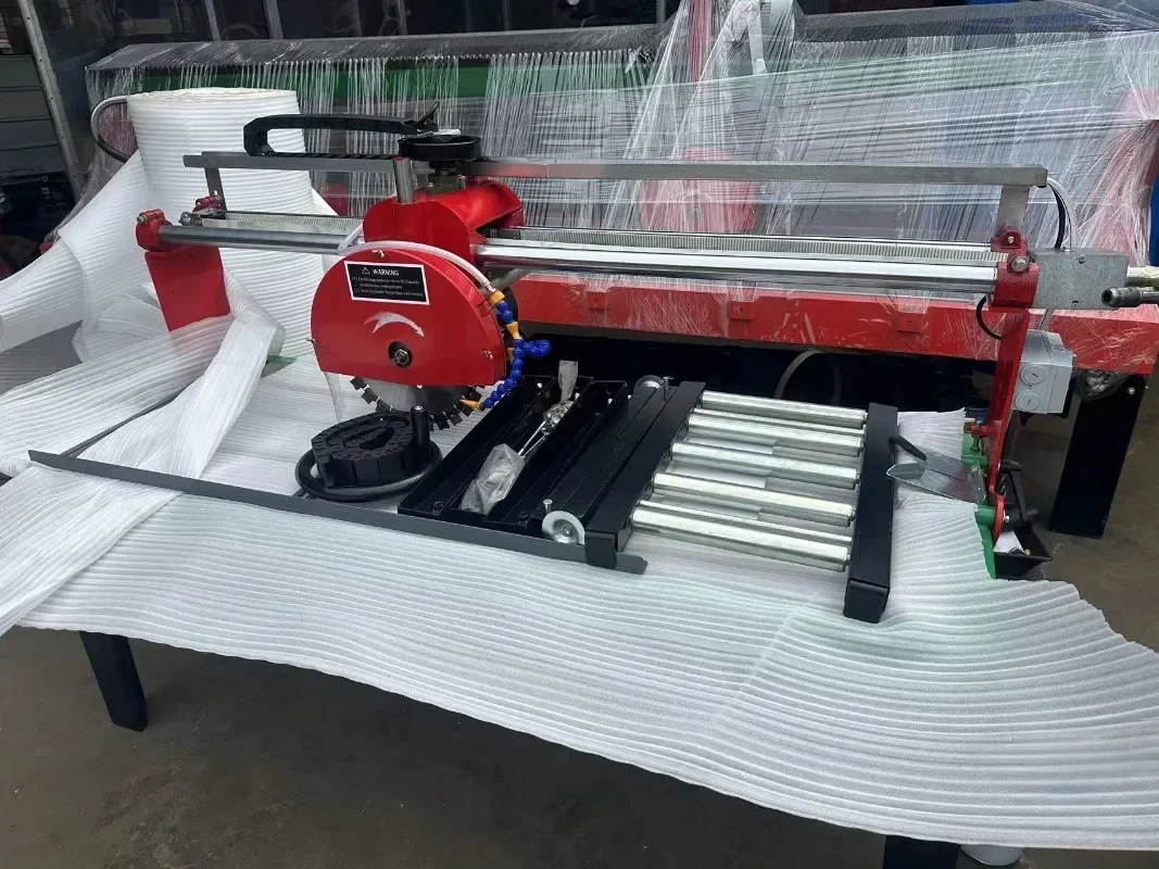 Hand pulled construction site lightweight multifunctional stone tile cutting machine, chamfering and slotting integrated machine