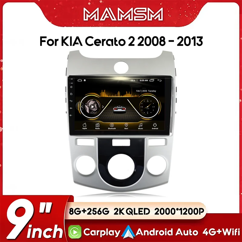 

MAMSM Car Radio For Kia Cerato 2 2008 - 2013 Wireless 4G GPS CarPlay Android Auto car intelligent systems No 2 din 2din DVD QLED