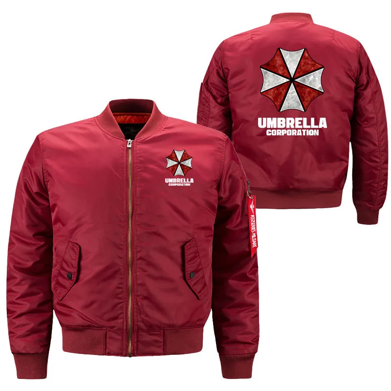 Fashion New Baseball Jacket Four Seasons Thin Men\'s Jacket Umbrella Corporation print Jacket Locomotive Jacket Bomber Jacket