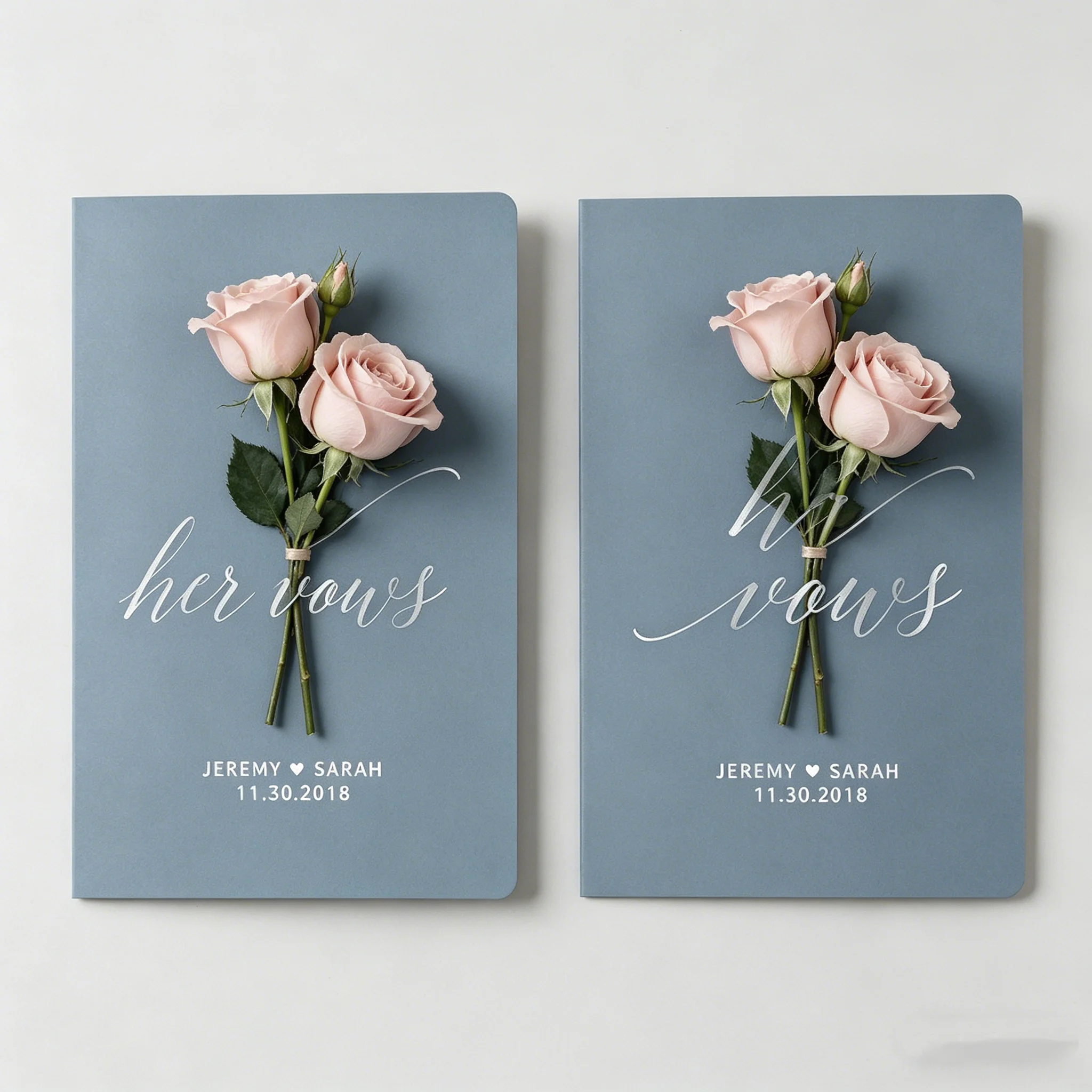 

Свадебные блокноты для клятв жениха и невесты, персонализированные наборы для записи клятв, 2 шт., свадебные дневники для жениха и невесты