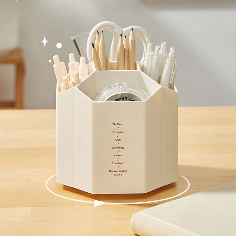 360-degree-rotating-large-capacity-pen-holder-office-desktop-multi-function-storage-box-student-creative-pen-bucket