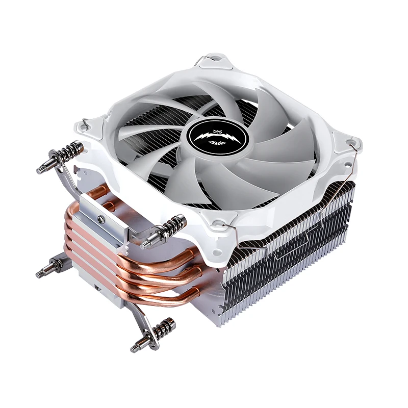 QiuzAim Efficient Cooler 4 Heat Pipe CPU Cooling 120mm Fan Air-Cooled Compatible LGA2011 2066 x79 x99 1200 1700 115x 1851 E5 i5