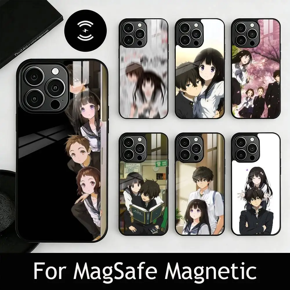 

H-Hyouka Phone Case For iPhone17,16,15,14,13,12,11 Plus,Pro Magnetic For Magsafe Wireless Charging