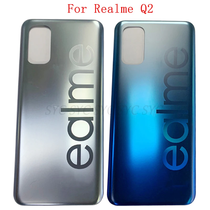 

Battery Cover Rear Door Case Housing For Realme Q Back Cover with Logo Repair Parts