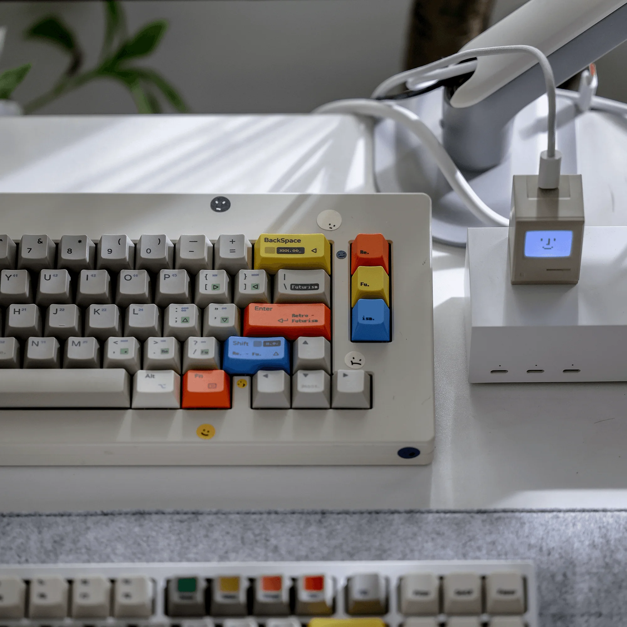 

Ретро футуристические колпачки для клавиш, оригинальная высота 170 + клавиши, полный набор горячей сублимации из ПТ.