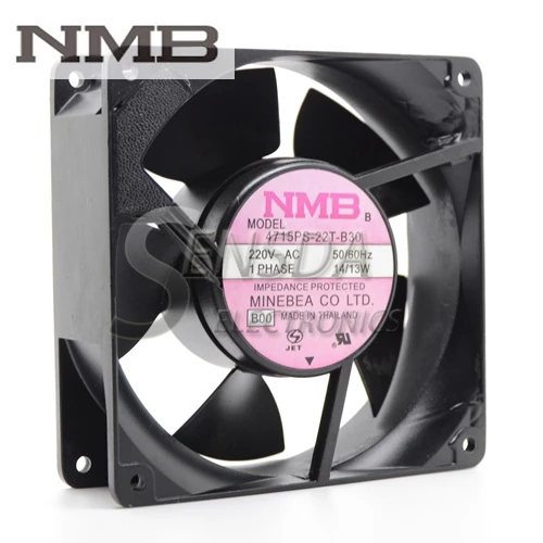 Original For NMB 4715PS-22T-B30 12cm AC 220V 120*120*38 mm aluminum frame server inverter cooling fan