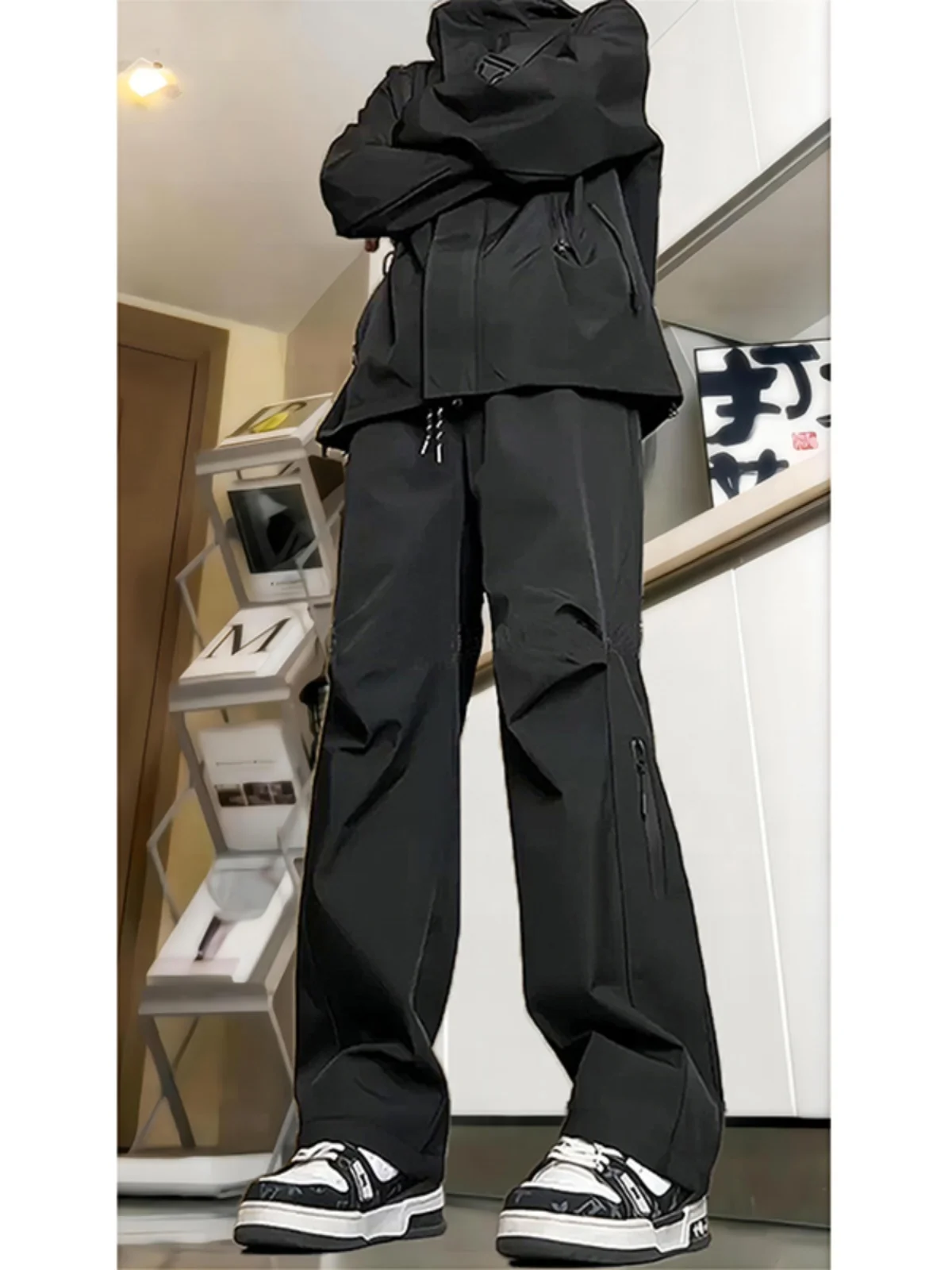 

Northeast Anti-Cold Men's Winter Trousers Folded American Sle Fce-Lined Workwear Pants Thiened Winter Casual Pants