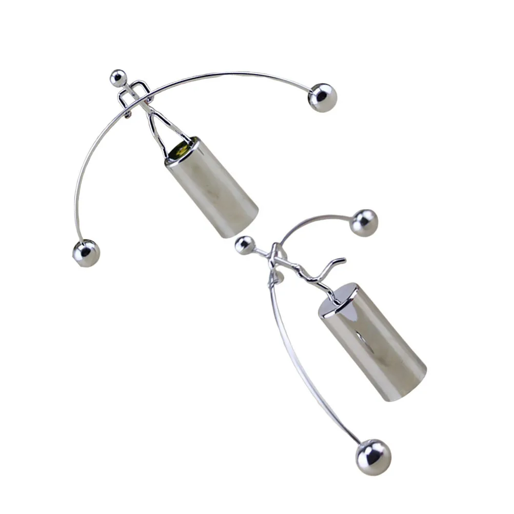 

2Pcs Newton Man Physics Ball Home Decoration Durable Iron Craft Ornament Office Living Room Display Newton Physics Ball