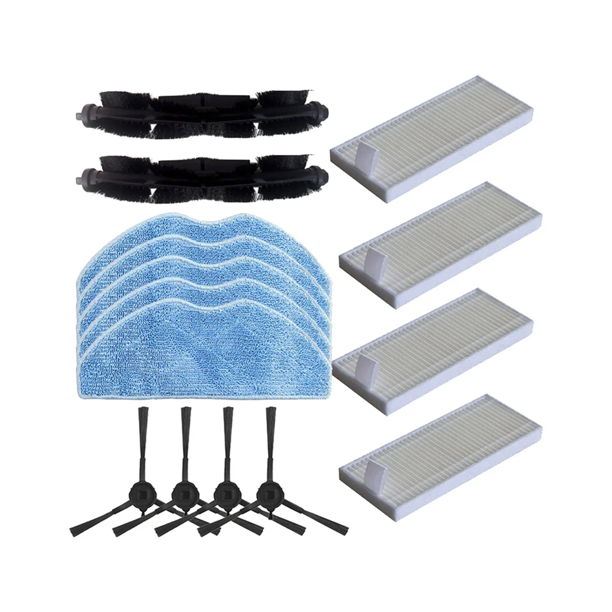 قطع غيار روبوت المكنسة الكهربائية ، فلتر فرشاة جانبي رئيسي ، قماش ممسحة HEPA لـ 360 S8 S8 Plus ، ملحقات
