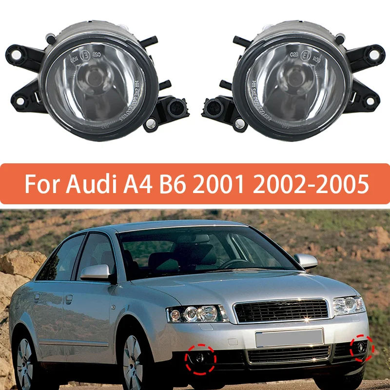 

Fog Lamp Assembly For Audi A4 B6 2001-2005 Front Bumper Anti Fog Light 8E0941699 8E0941700