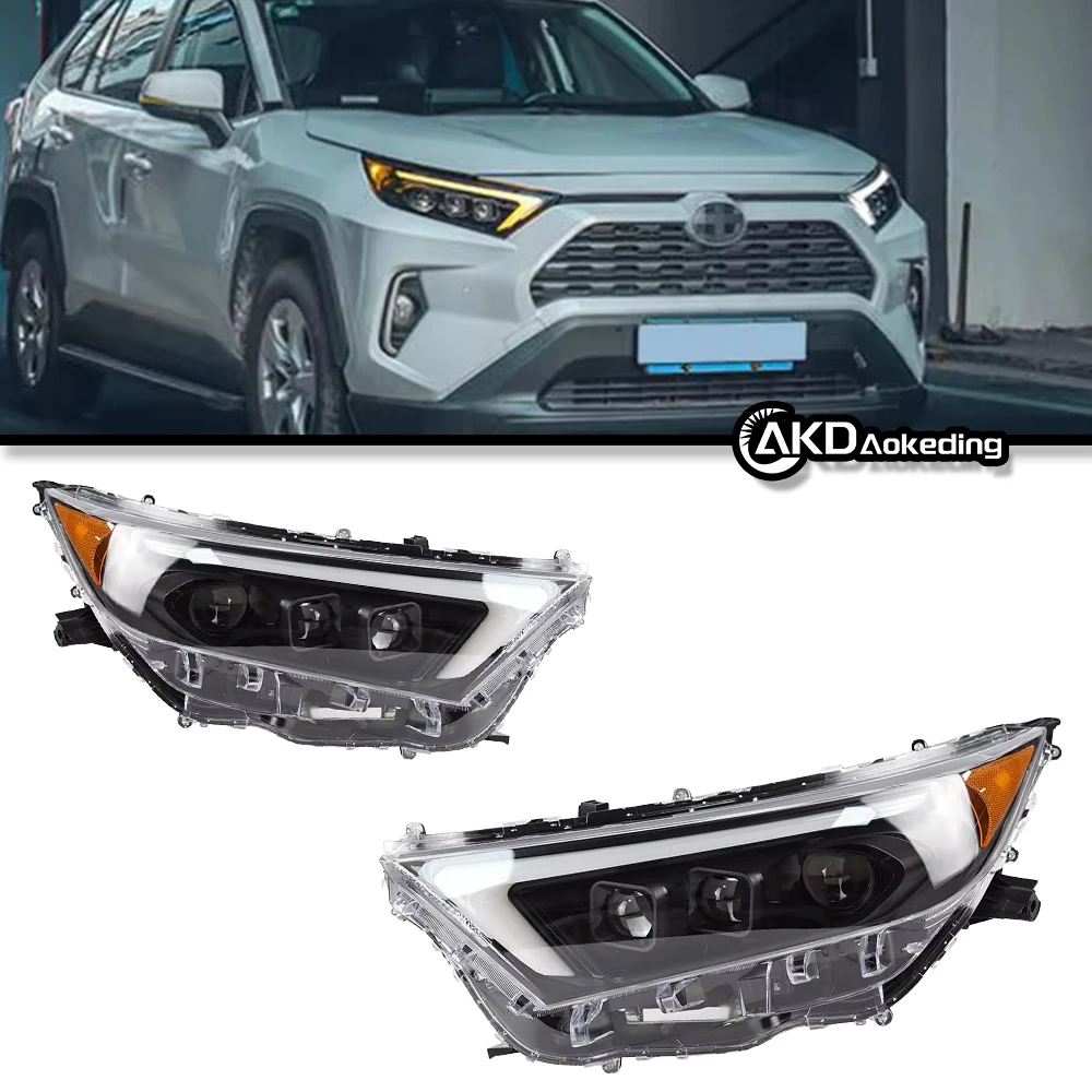 Auto Parts For Toyota RAV4 Headlights 2019-2023 latest Styling  LED DRL Dual Projector Car Accesorios Modified