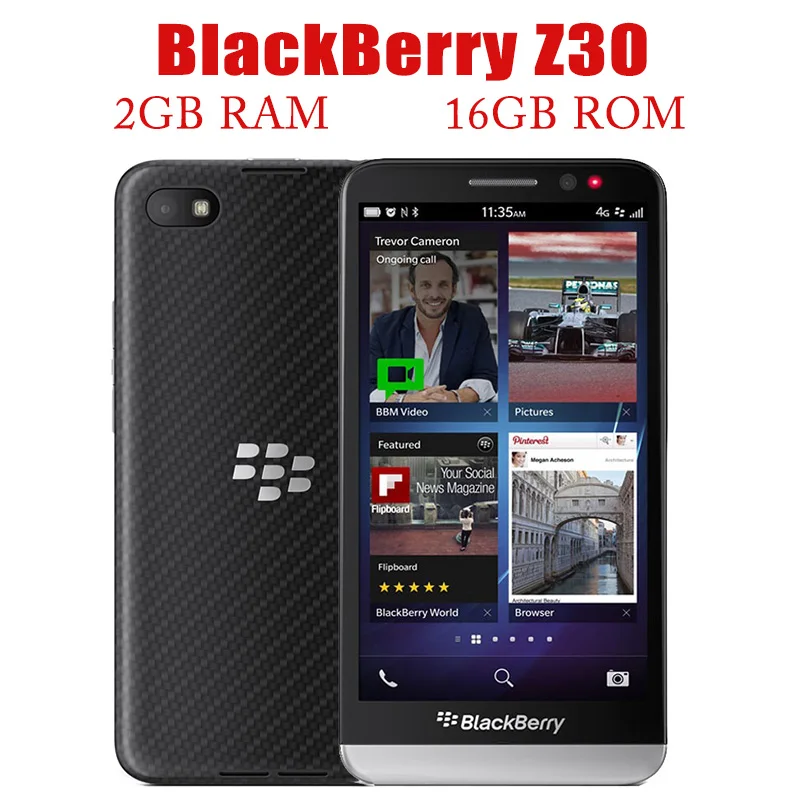 Original Unlocked BlackBerry Z30 Cell Phone Dual Snapdragon 8 MP 5.0