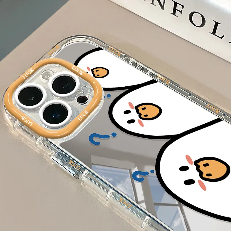 Niedliches Kätzchen, Liebliche Katze, Luftkissen-Spiegel-Handyhülle für iPhone 17 15 14 16 Pro Max 13 12 11 Pro XR XS 7 8 Plus 17Air Art Cover – Detail 12
