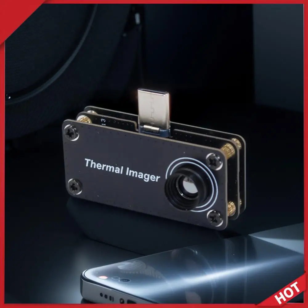 

Type-C Mobile Thermal Imager -20~1000°C 32*32 Pixels Thermal Imaging Camera APP Control Infrared Thermal Imager for Android