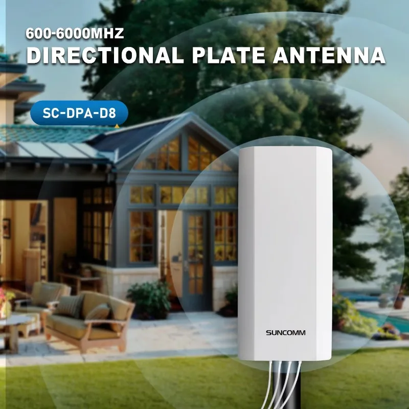USA Best Seller 600-6000Mhz Multiband 4x4 MIMO Booster Vertical Outdoor Panel Antenna for 5G Wireless Communication