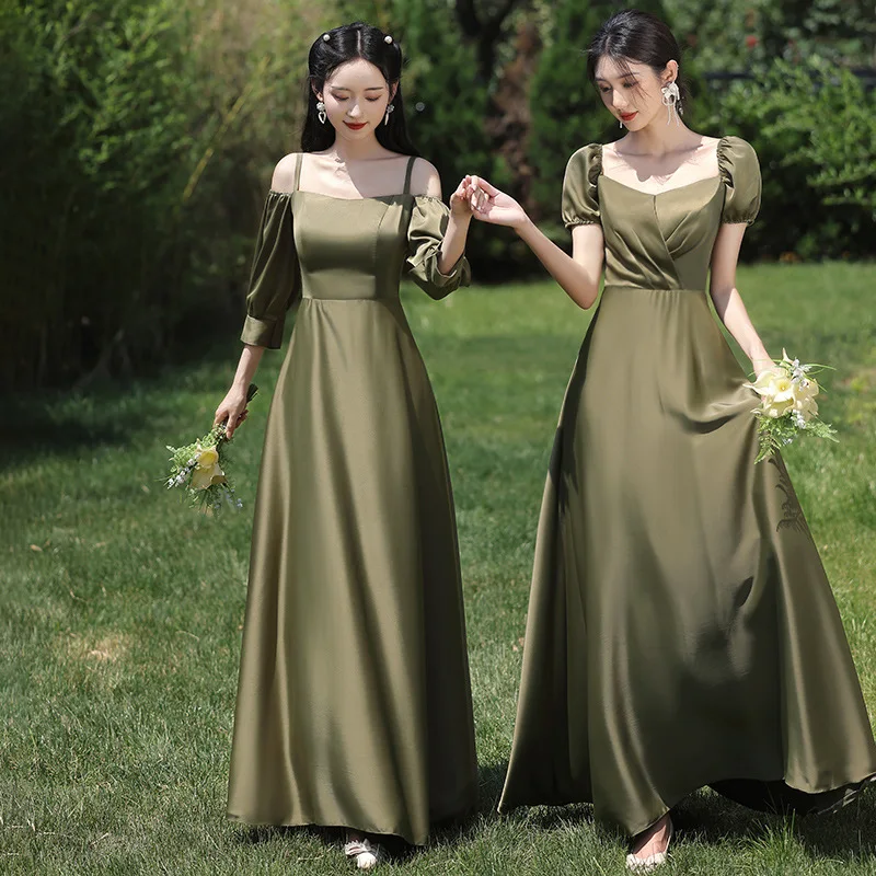 Green Bridesmaid Dresses For Wedding Party Women Party Dress Long Bridesmaid Group Gown