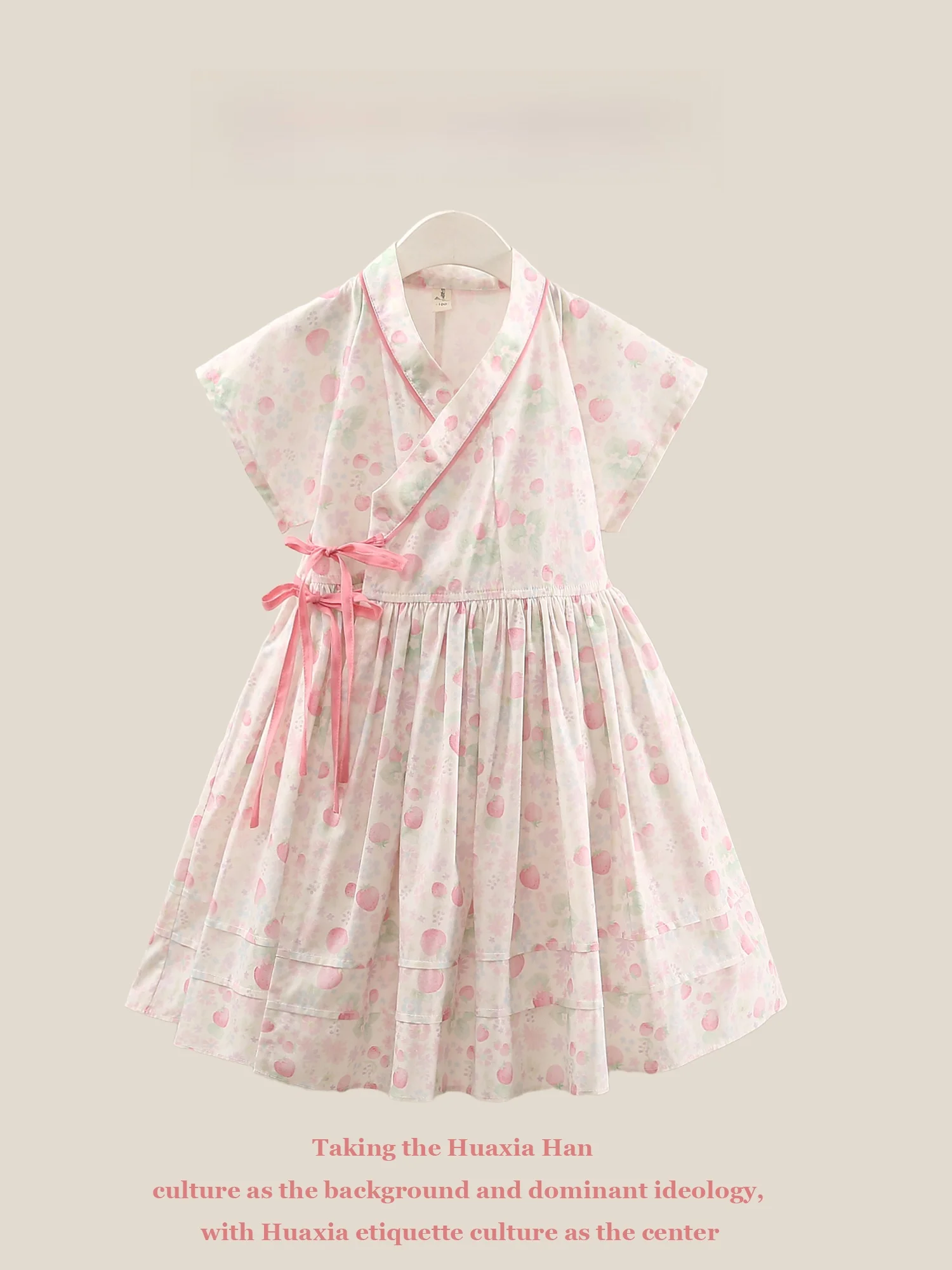 nouvelle-robe-hanfu-de-style-chinois-pour-filles-robe-d'ete-a-pois-avec-nœud-jupe-de-princesse-douce-costume-traditionnel-pour-enfants-vetements-ethniques