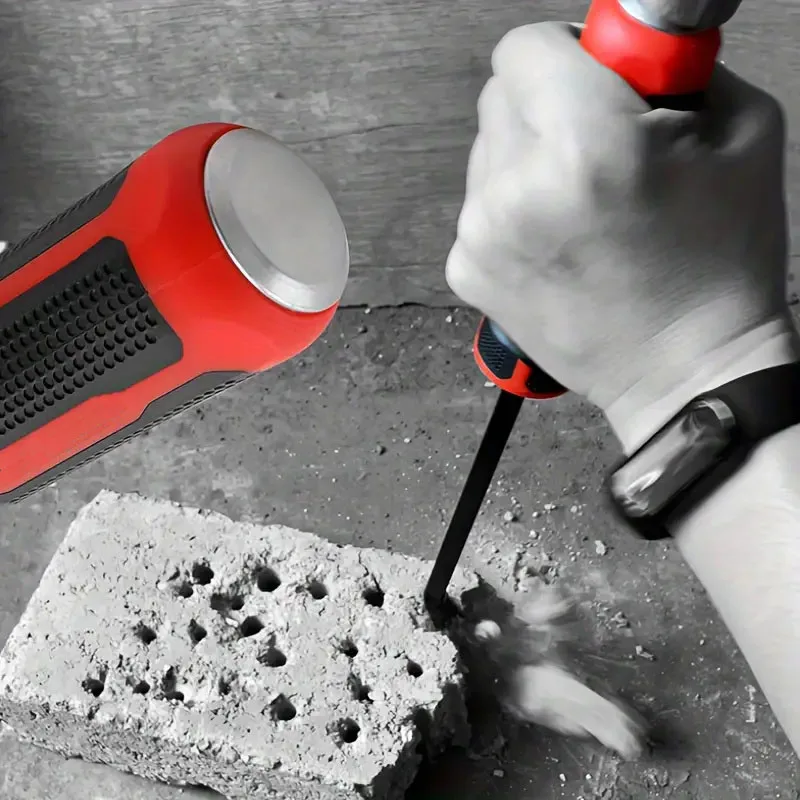 1pc Strumento di riparazione pneumatici multifunzionale Barra di leva con tappo a impatto e impugnatura antiscivolo Rimozione del chiodo Tirando la