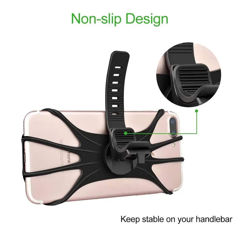 Handlebar Phone Holder Anti-Shock Soft Silicone for Xiaomi M365 pro 1S Electric Scooter Accessories 360 Rotation Phone Supporter