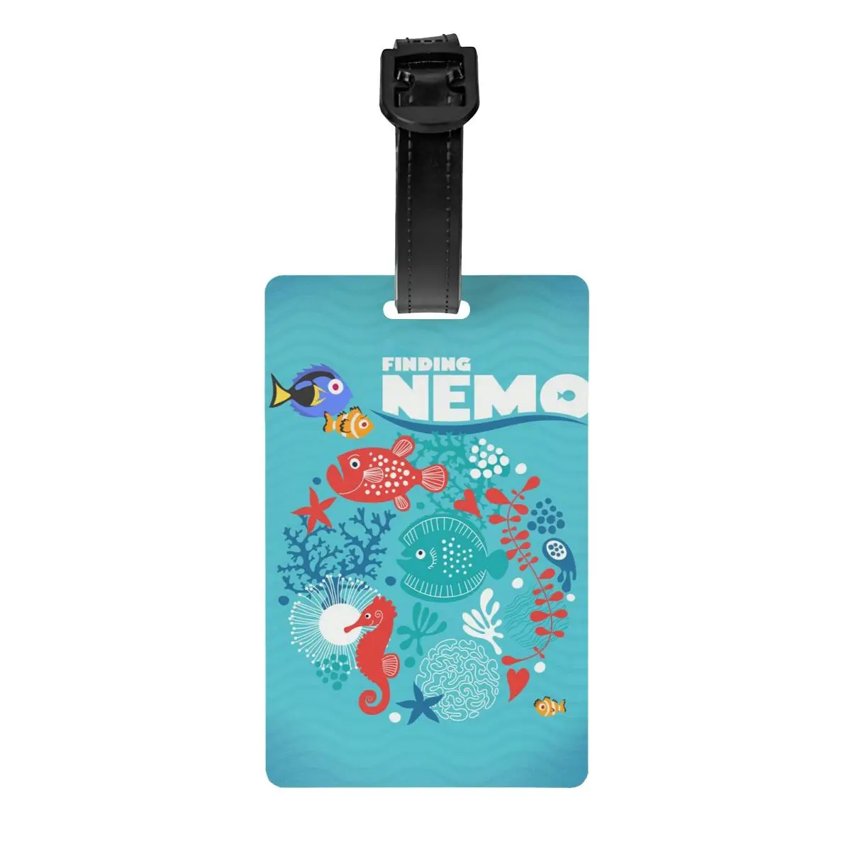 

Custom Finding Nemo Poster Luggage Tag Privacy Protection Baggage Tags Travel Bag Labels Suitcase