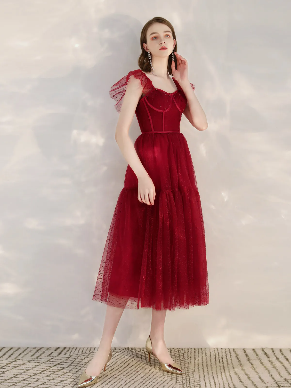 

Women Elegant Bride's 2026 New Engagement Mid Length Dress Elegant Dress Women for Wedding Party Prom Dresses Evening Gown