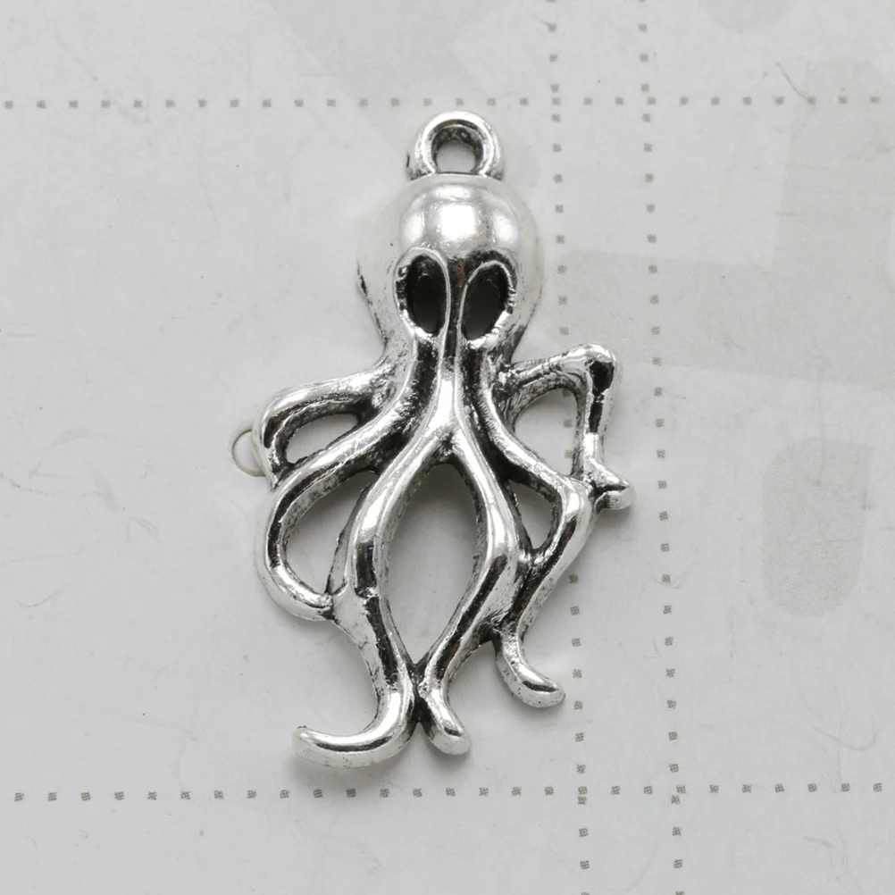 

20Pcs Alloy Octopus Pendant Charms Simple DIY Jewelry Making Necklace Bracelet Accessories for Gift Craft Alloy Pendant Charm