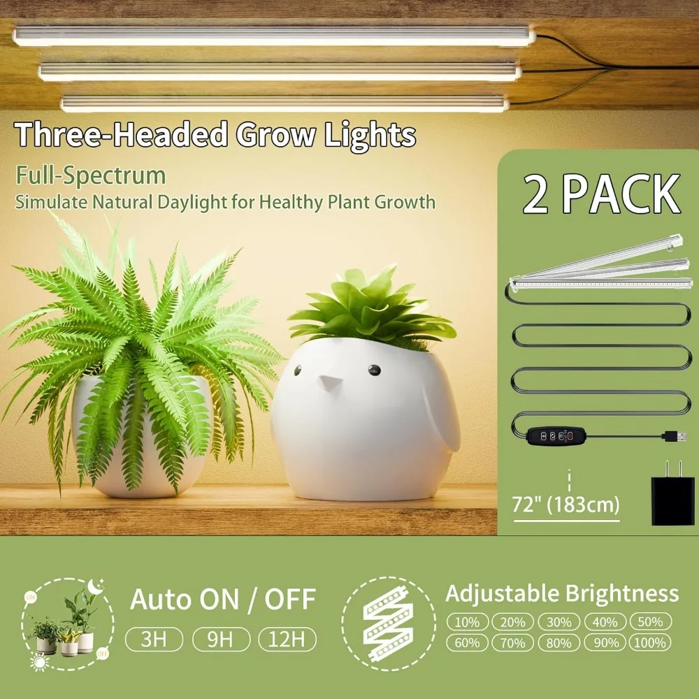 Suporte para plantas interno com luz de cultivo - Prateleira alta para plantas internas de 2 pacotes, suporte para plantas de 62", prateleiras múltiplas grandes de 8 camadas