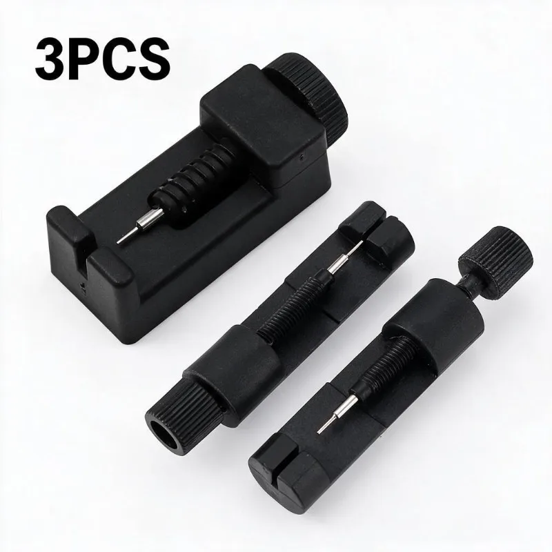 3‑Piece Watch Repair Tools Set Watch Link Pin Remover Disassembly Kit For Shortening Metal Watch Band Portable Watch Hand Tools