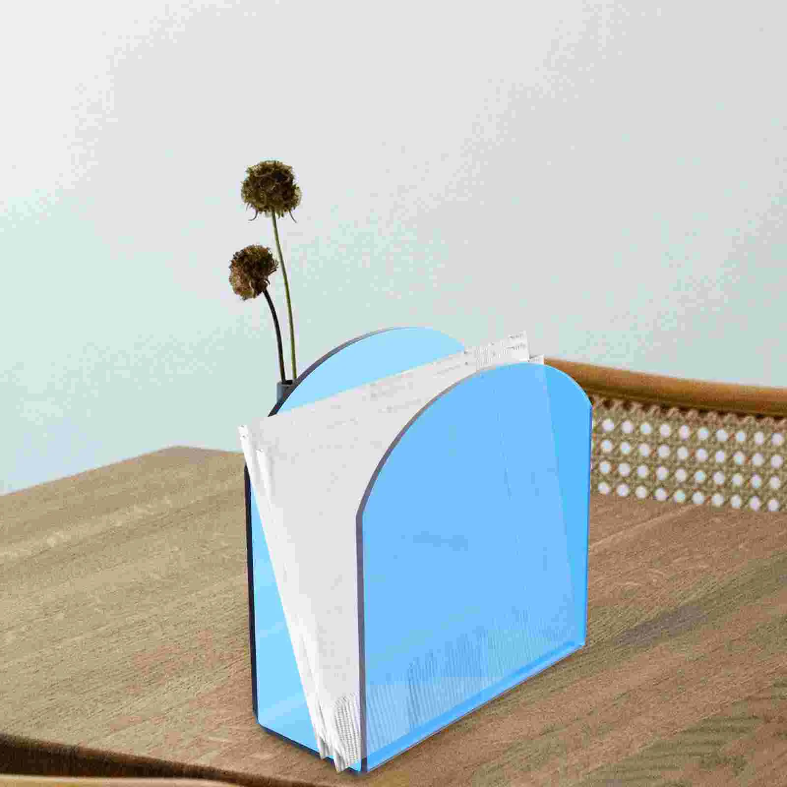 Napkin Holder Acrylic Tissue Kitchen Rack Container Towel Exquisite Stand Clear Decorative Household