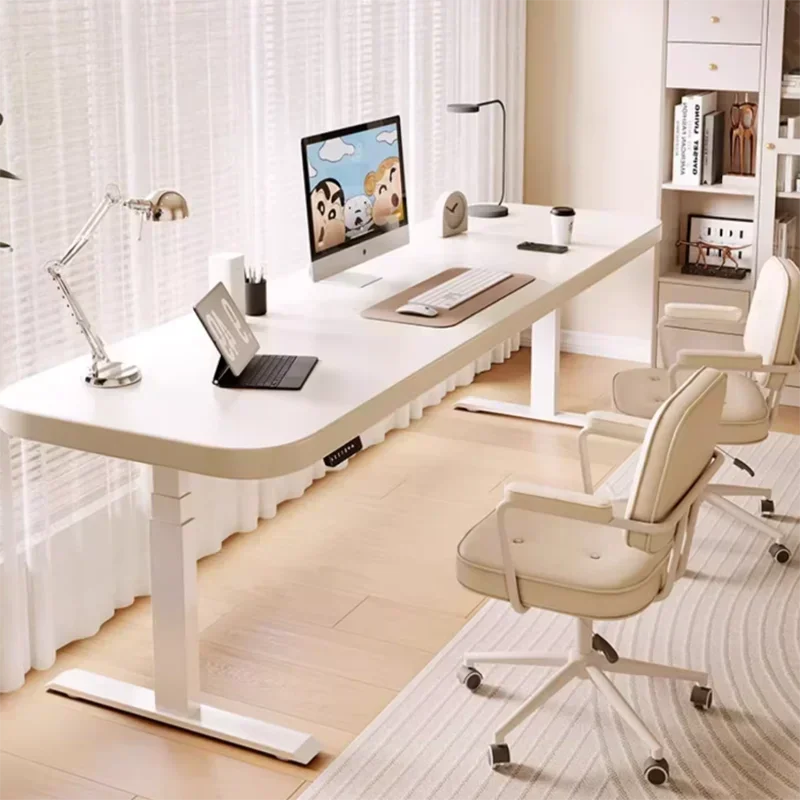 Wooden Electric Executive Desk Study White Modern Room Executive Desk Standing Office Mesa Para Computador Home Furniture
